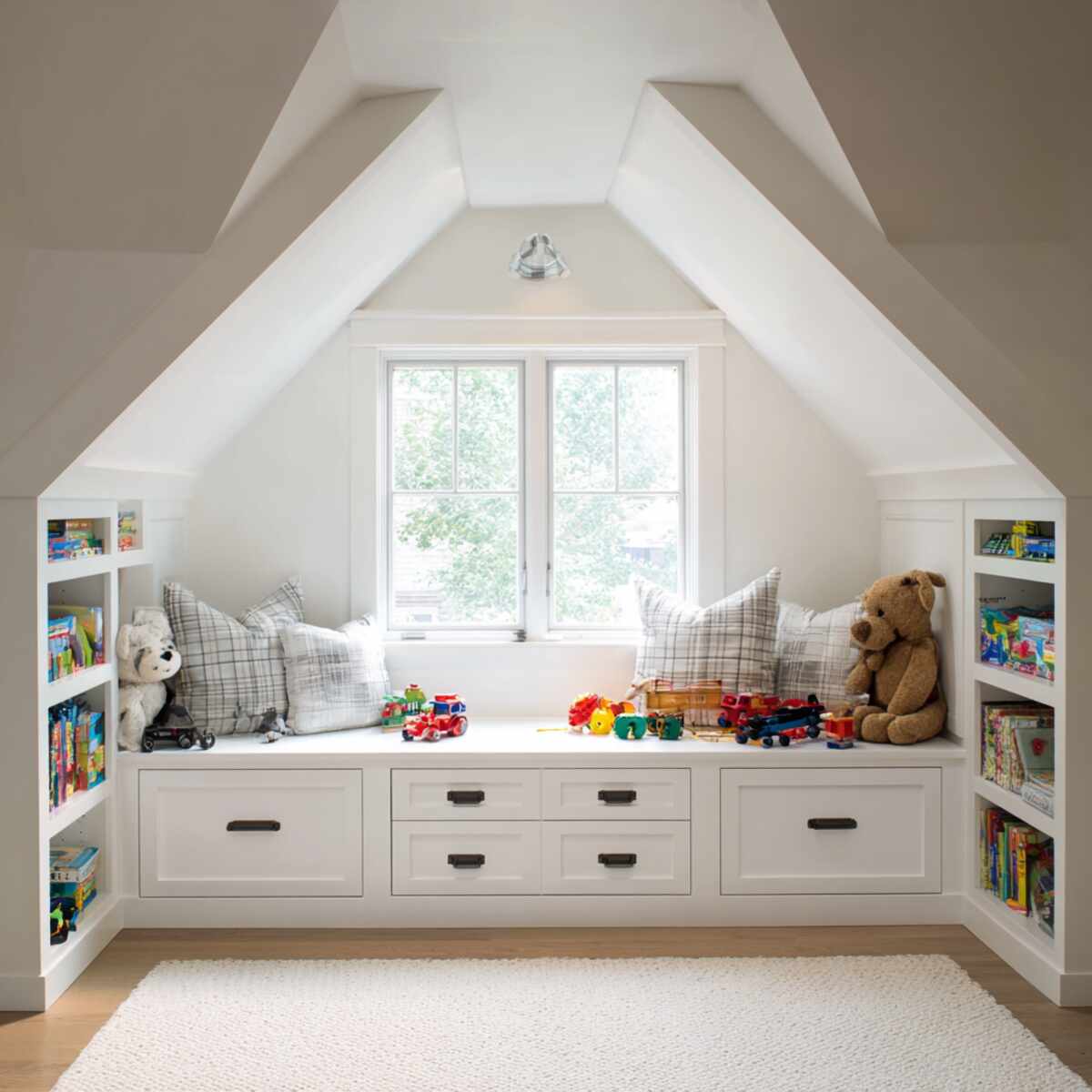 Built-in Toy Storage Benches