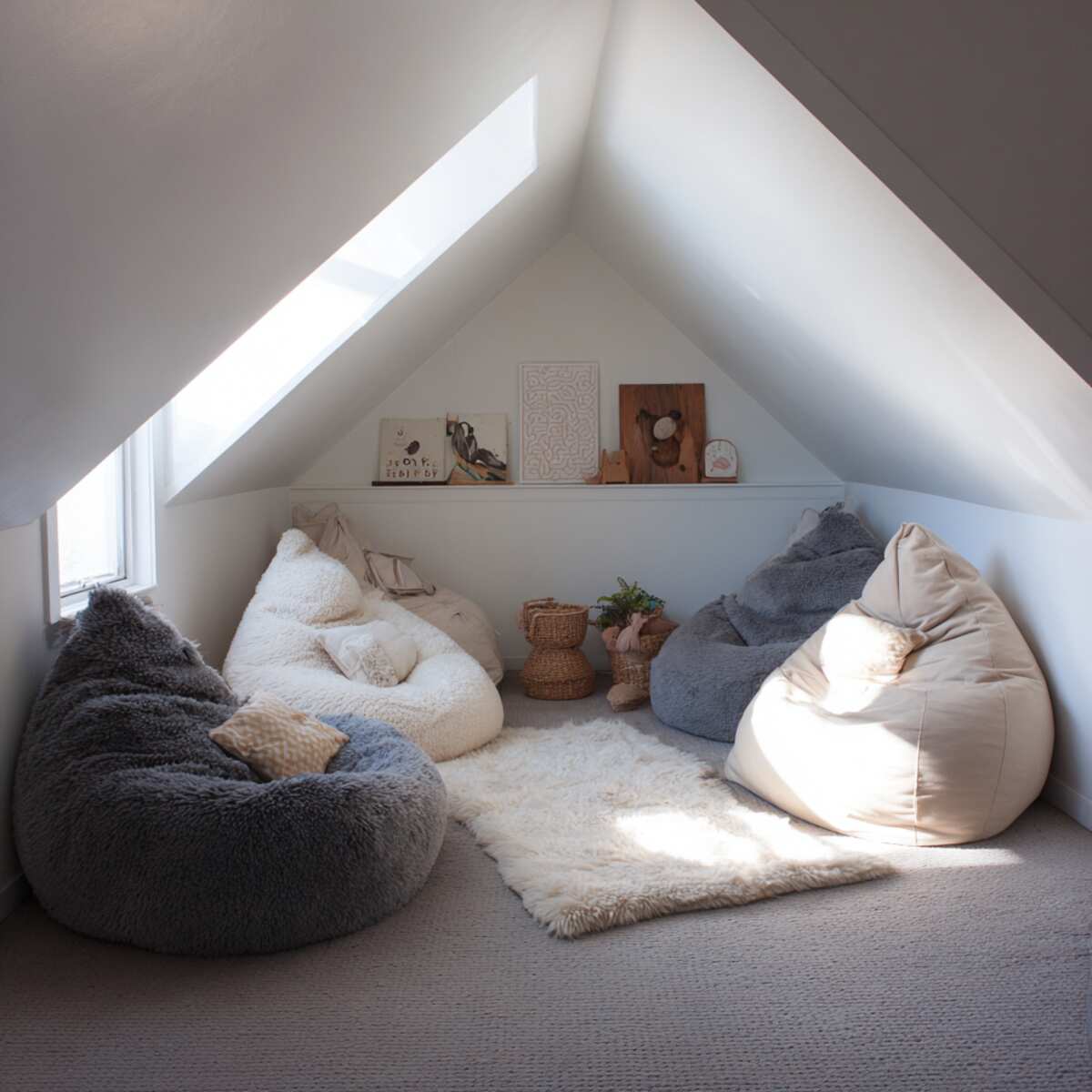 Cozy Nap Nook with Bean Bags
