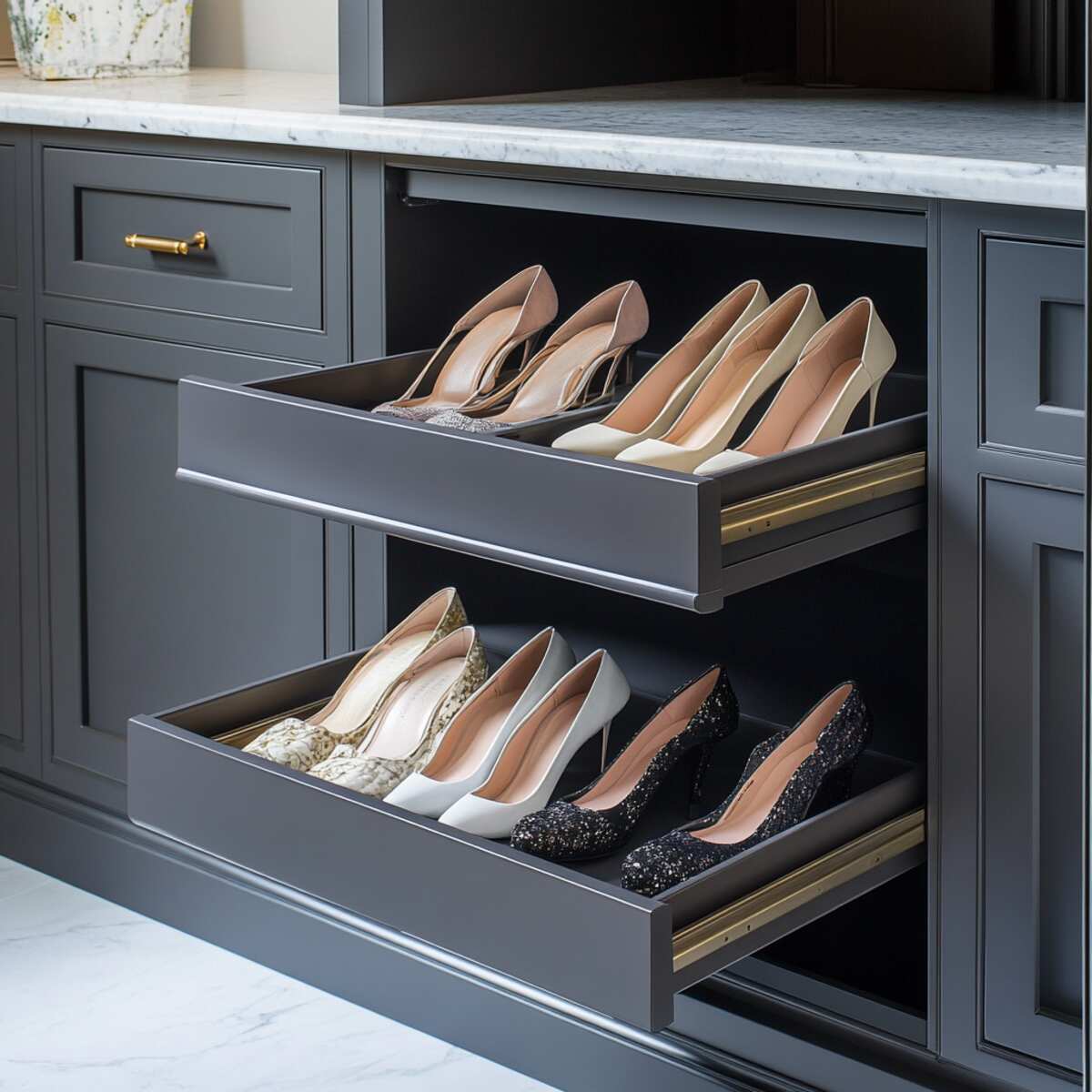 Vertical Pull-Out Shoe Cabinet