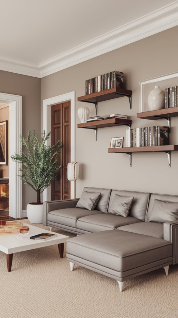 Reclaimed Wood Floating Shelves