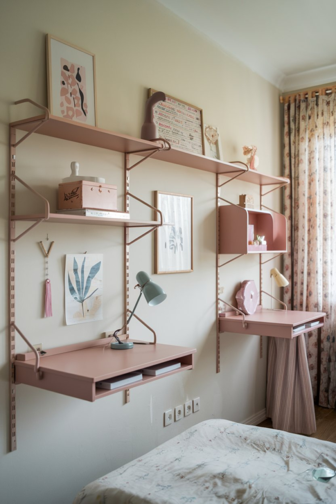 Color Pop Floating Shelves