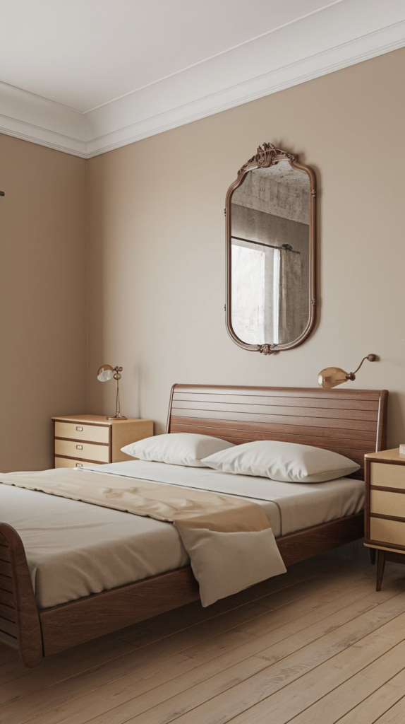 Vintage decor in guest cottage