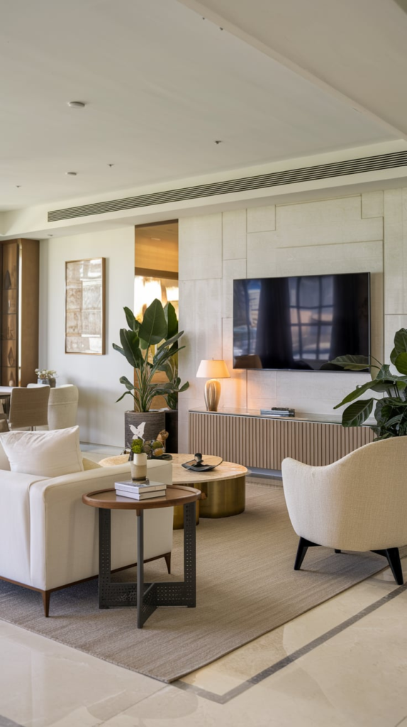 Multi-functional furniture in guest cottage