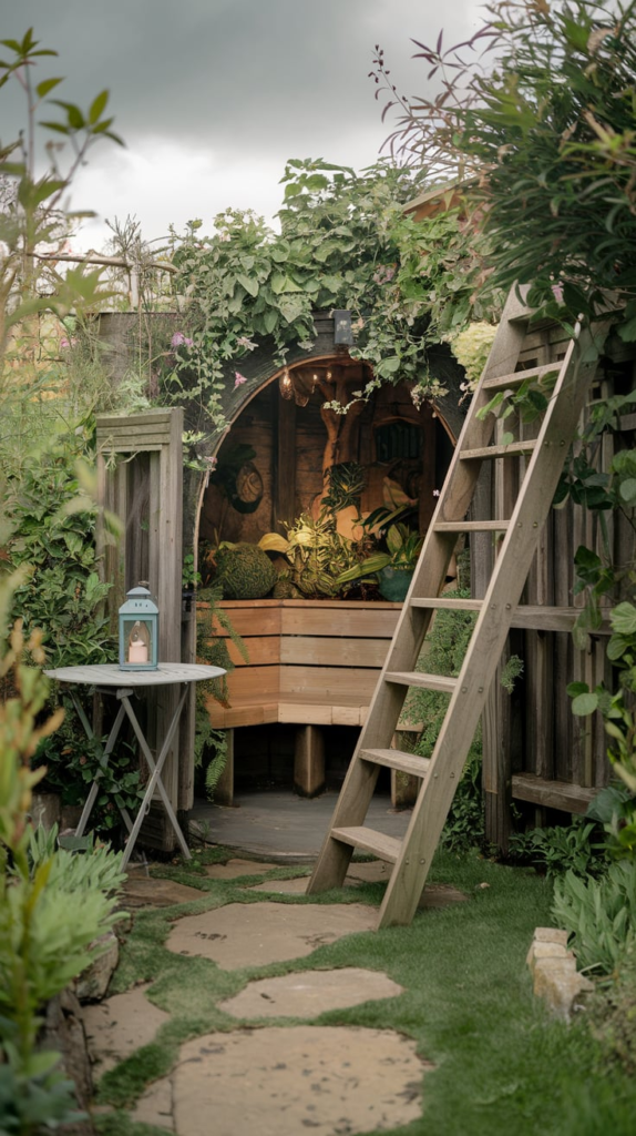 Guest cottage with garden view