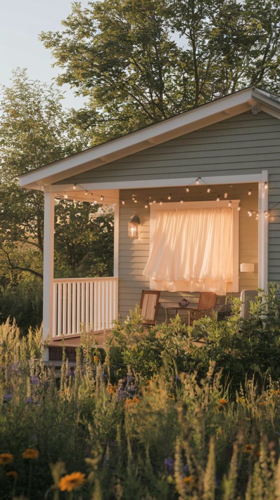 Cozy guest cottage interior