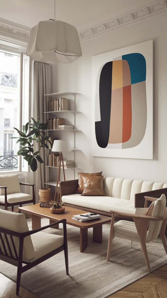 Simple decor in guest room