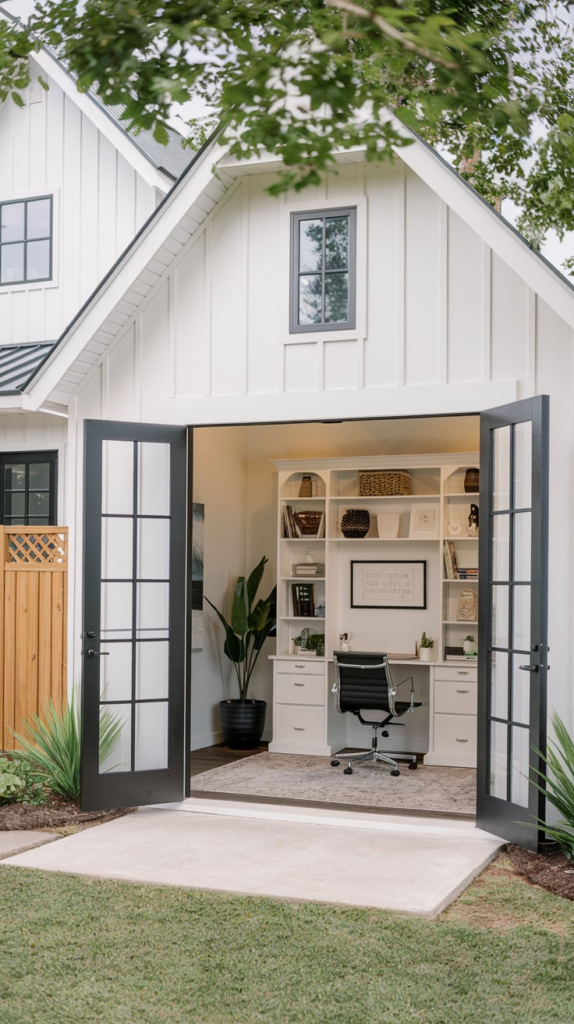 Farmhouse shed office