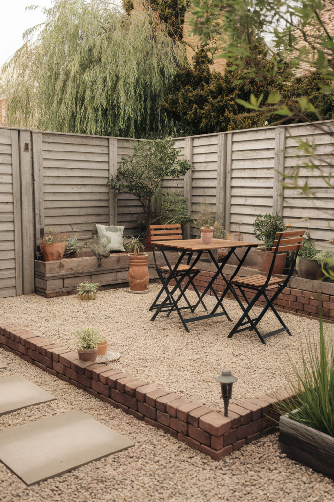 Painted Brick Patio