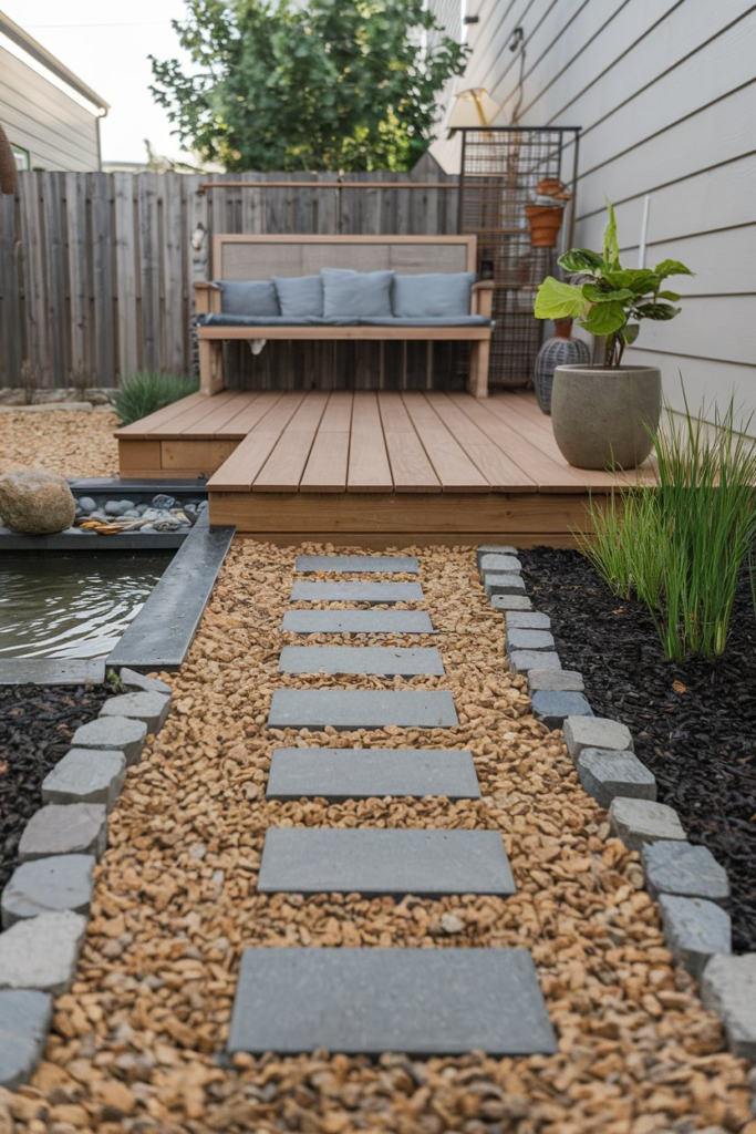 Gravel patio