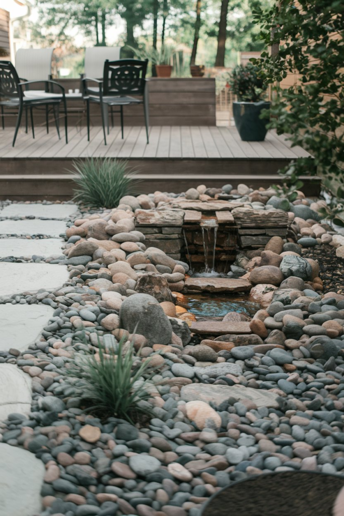 Backyard water feature