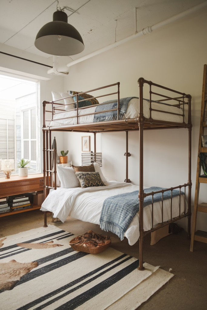 Color coordinated bunk beds