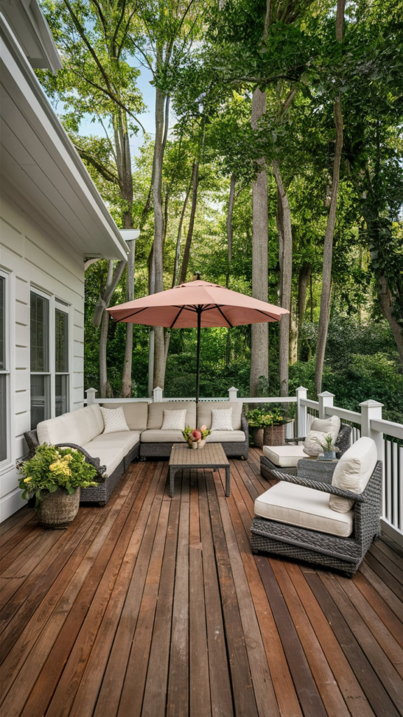 DIY pallet seating with cushions