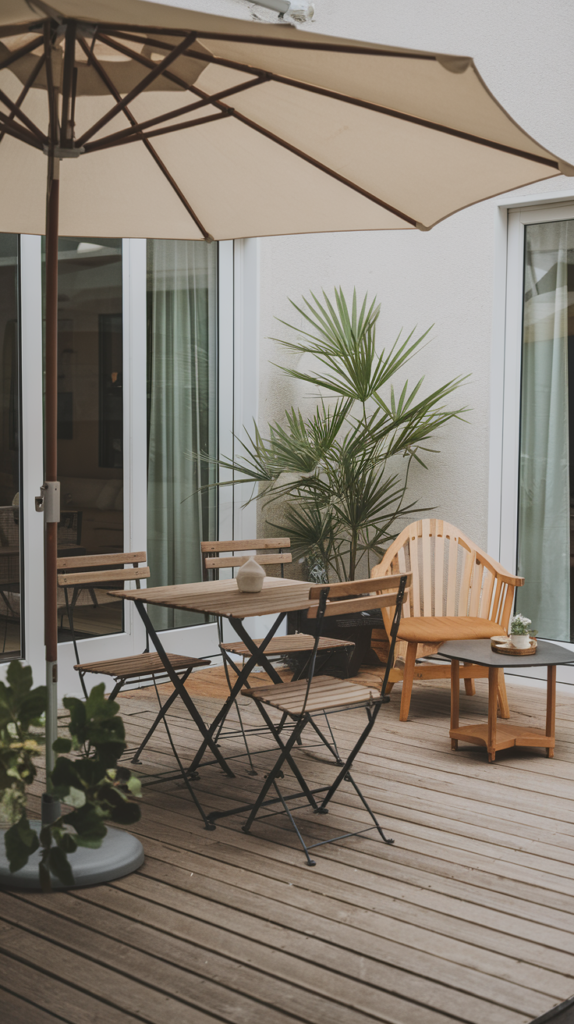 Painted cinder block seating