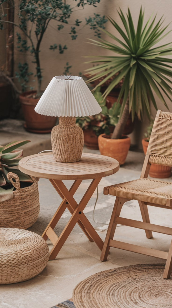 Gravel patio flooring