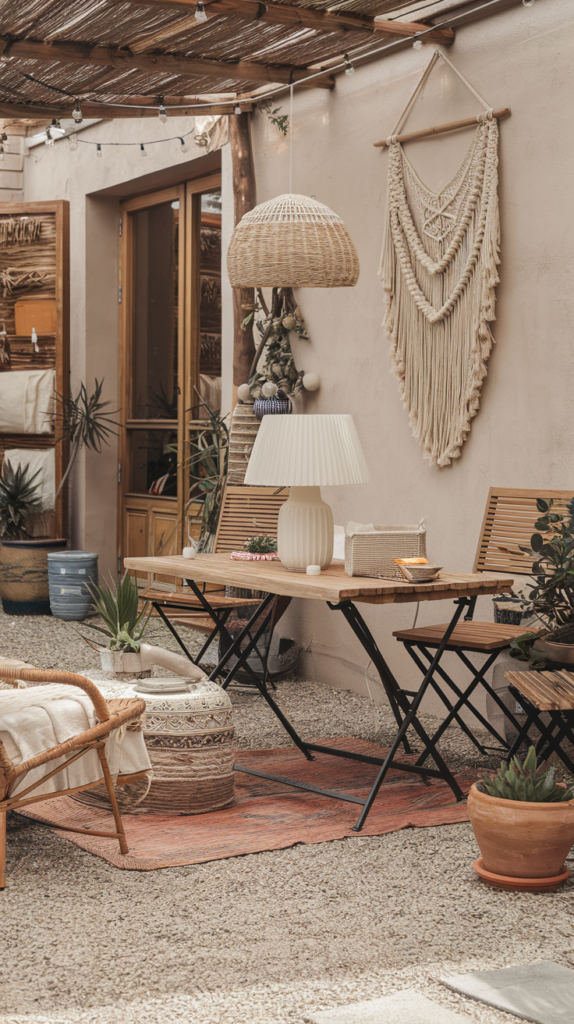 Painted terracotta pots