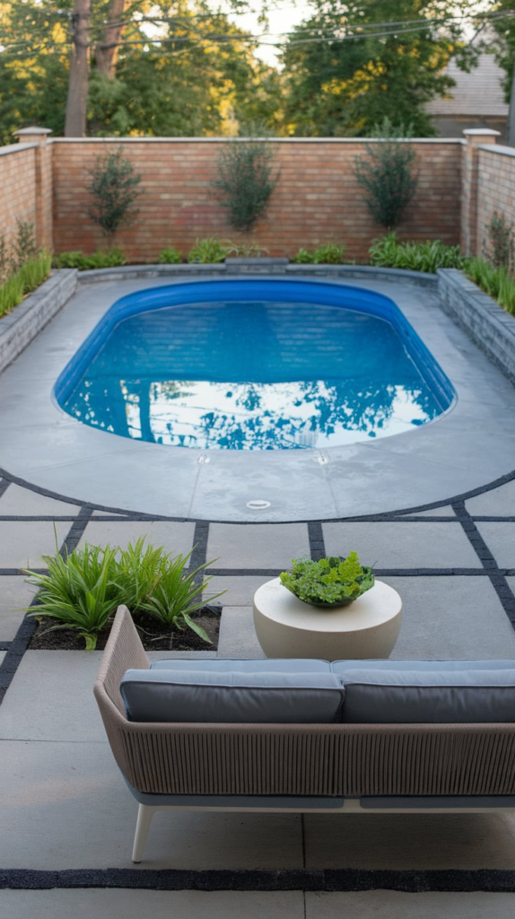 Floating solar lights in pool