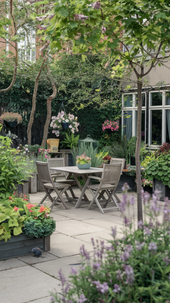 String lights on patio