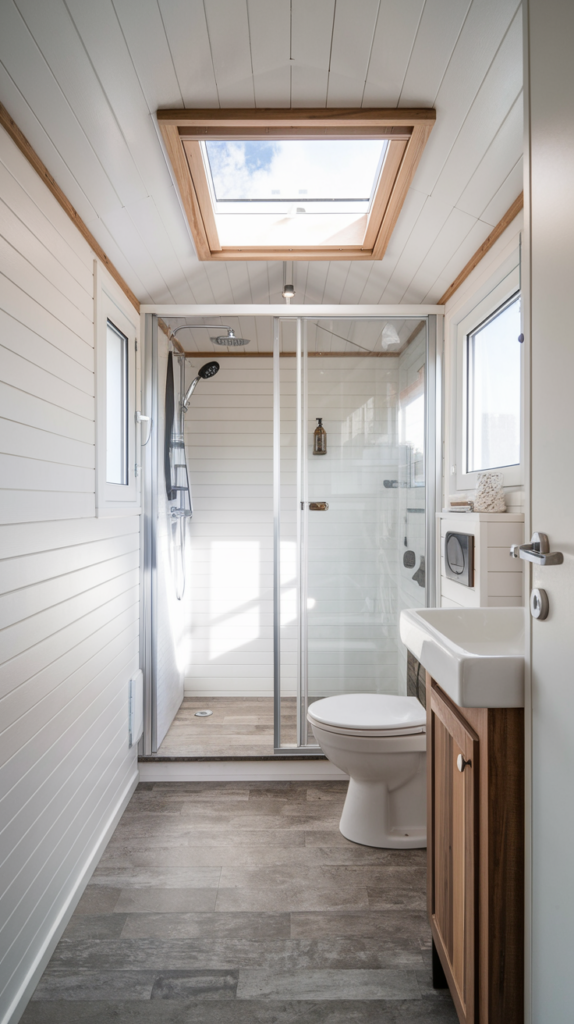 Hidden storage in bathroom