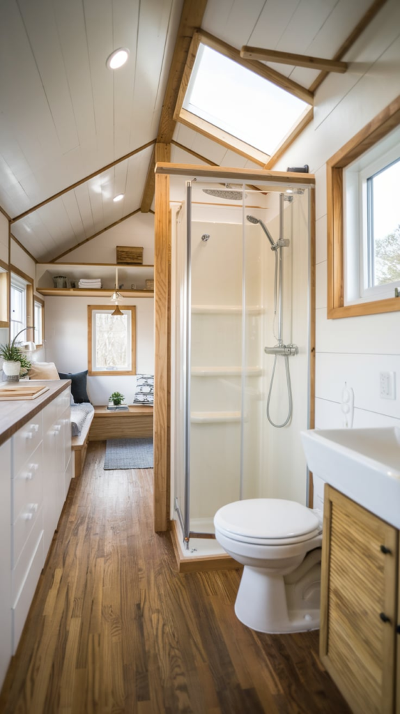 Vertical alignment in bathroom design