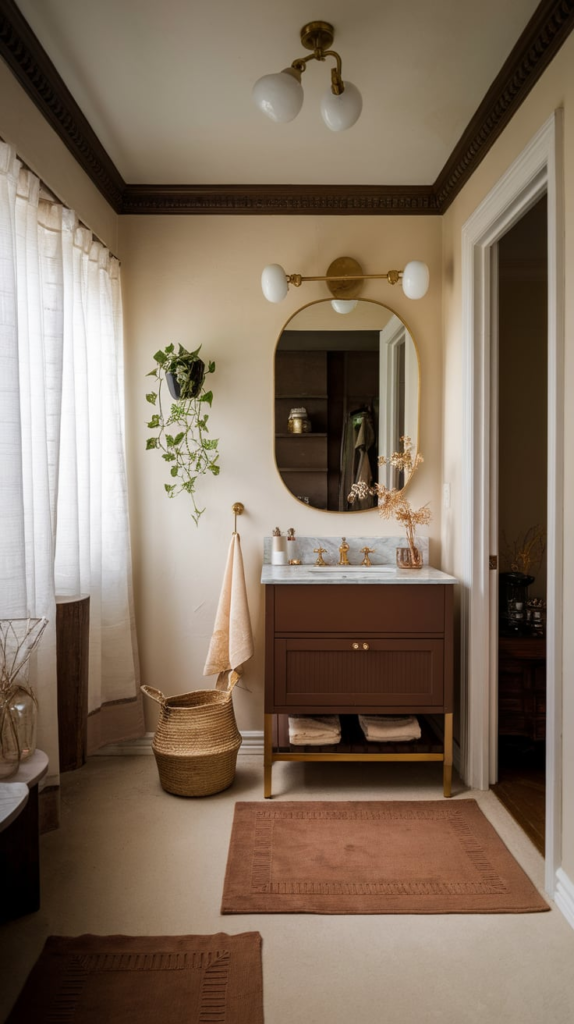Subtle bathroom decor