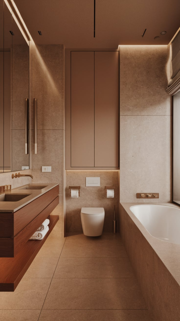 Minimalist guest bathroom final look
