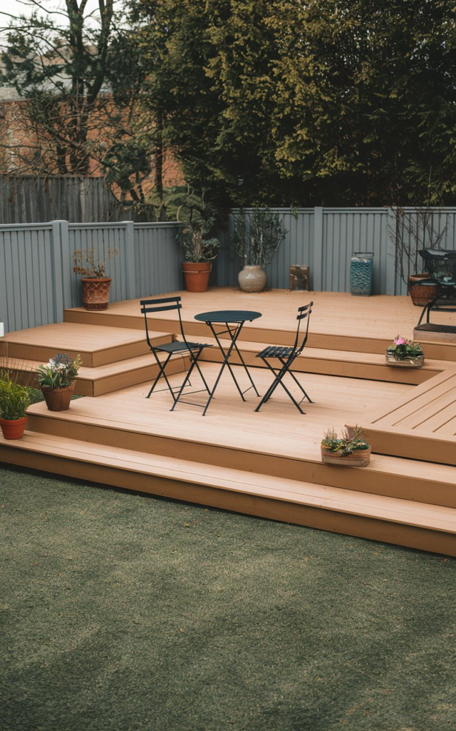 Backyard bar made from pallets