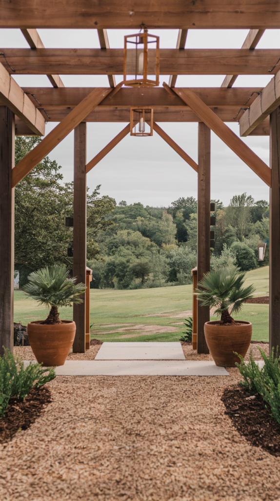 Greenery at entryway
