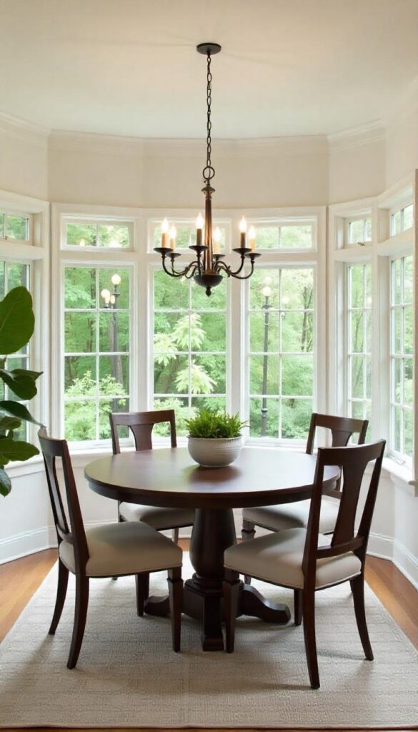 Botanical sunroom dining