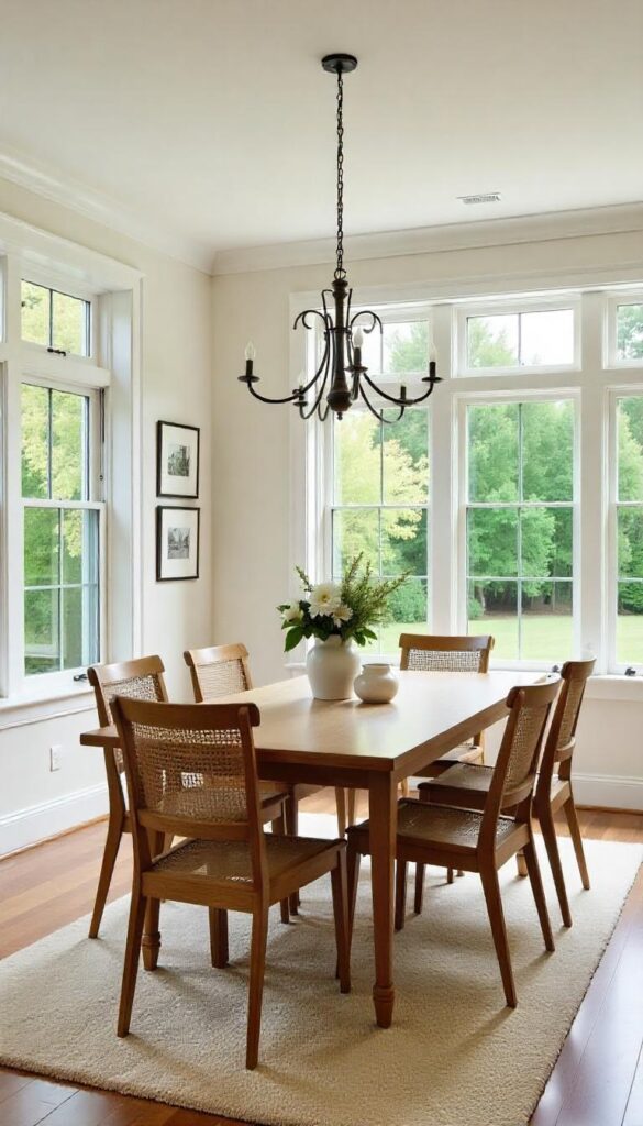 Industrial sunroom dining