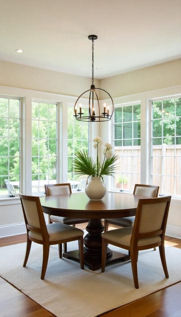 Café style sunroom dining