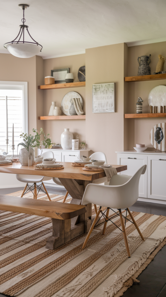 Cozy farmhouse dining room