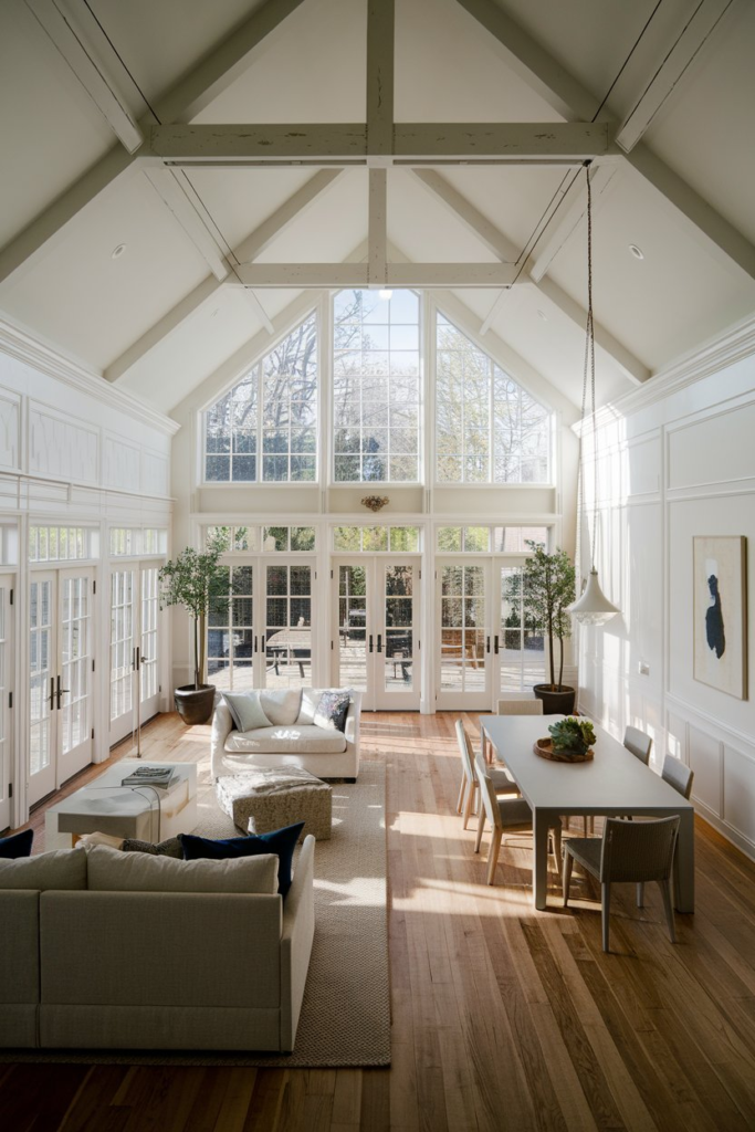 Sunroom with daybed and chaise lounge