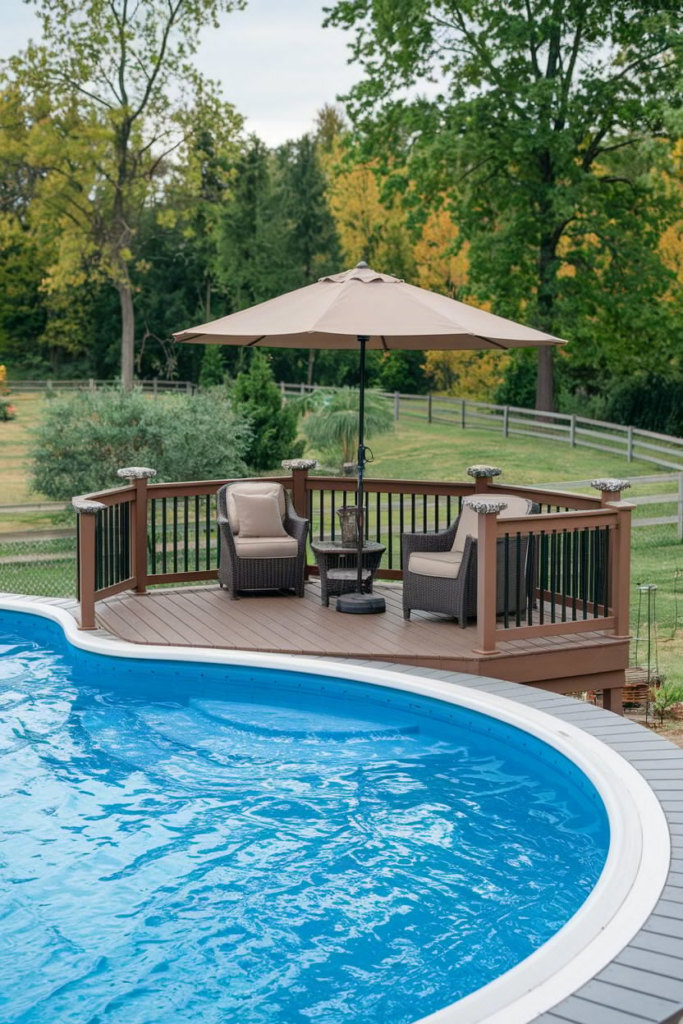 Multi-level pool deck
