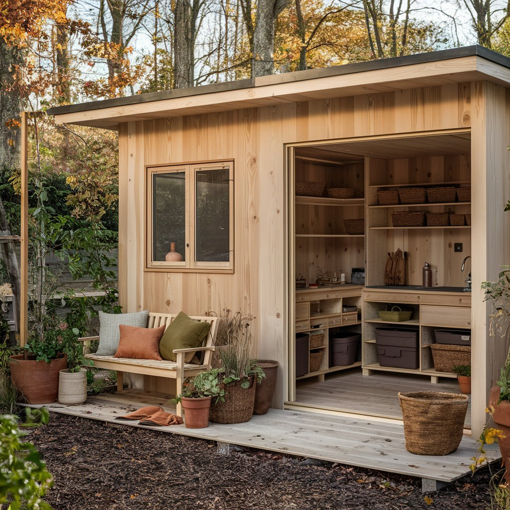 Shelves made from upcycled window frames