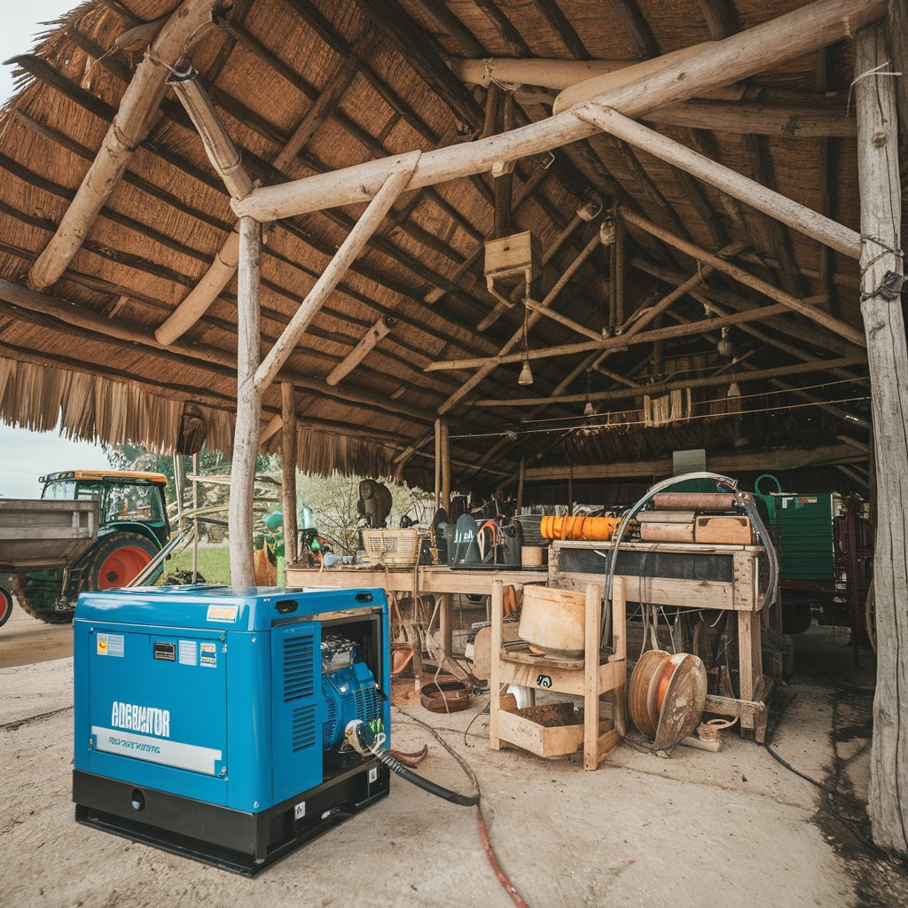 Smart generator shed with sensors