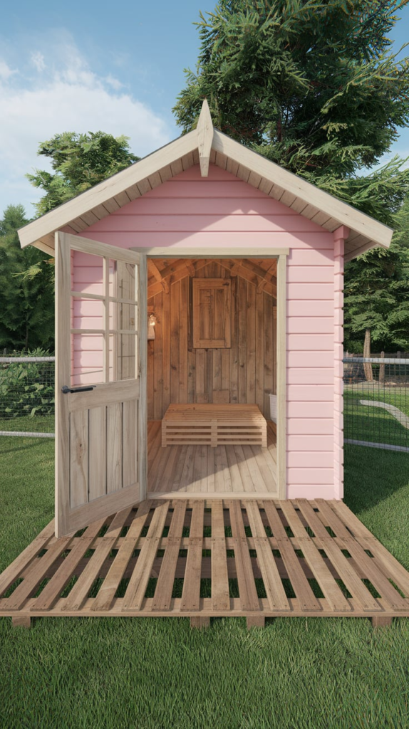 Garden Tool Shed with Potting Bench