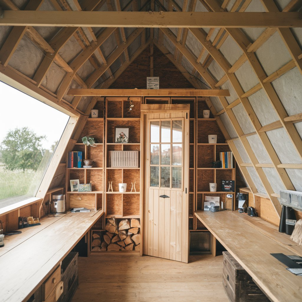 Shed with Vertical Garden Wall