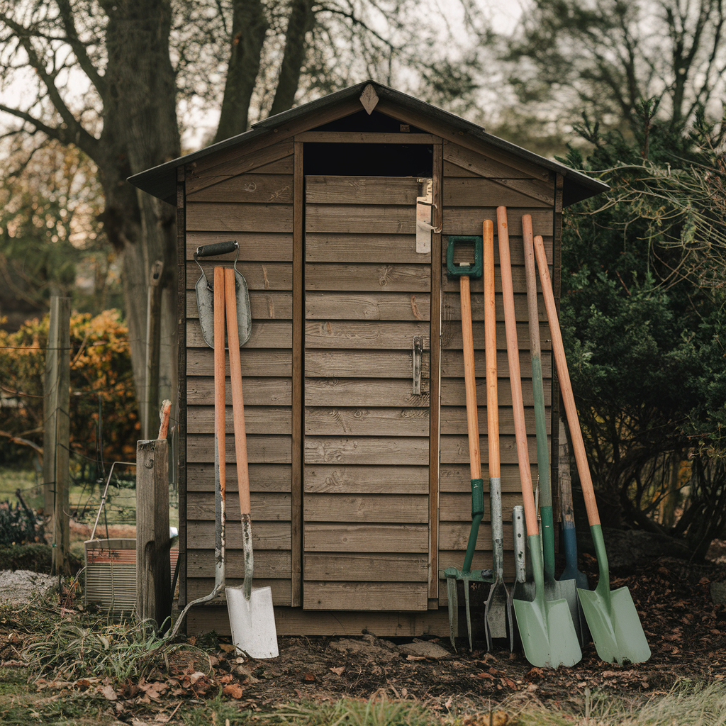 Beautiful Wood Shed in Backyard