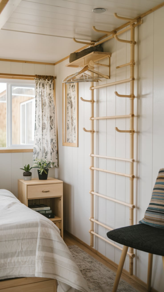 Repurposed ladder rack