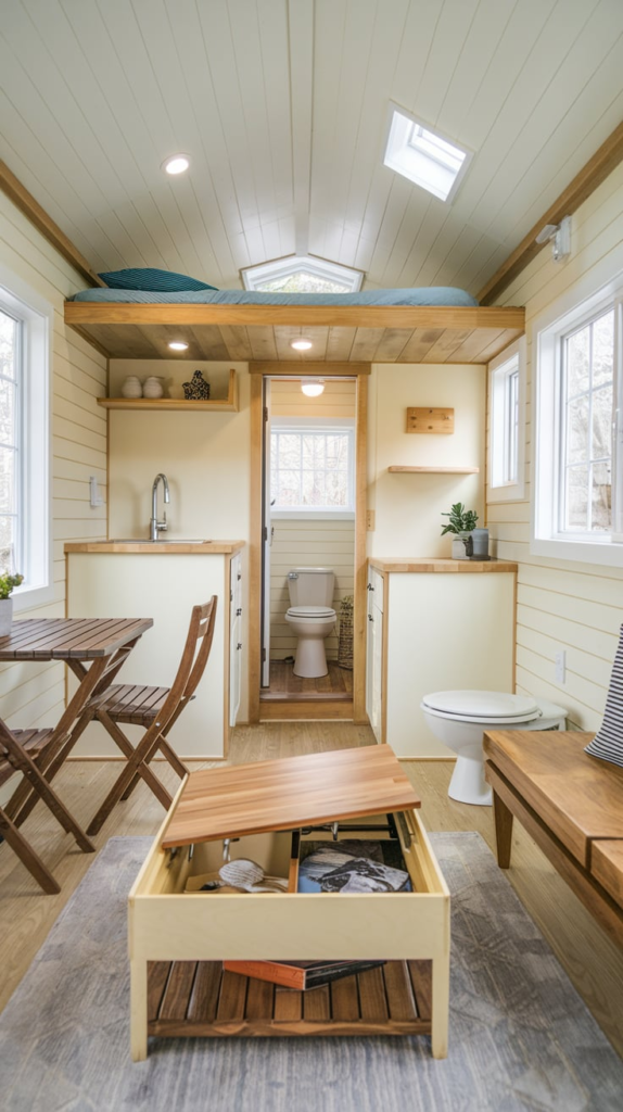 Chalkboard wall in she shed
