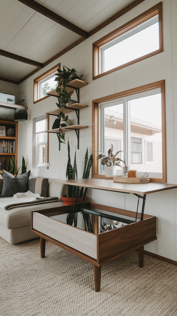 Under-table drawer storage