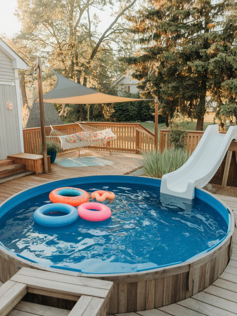 Plunge stock tank pool