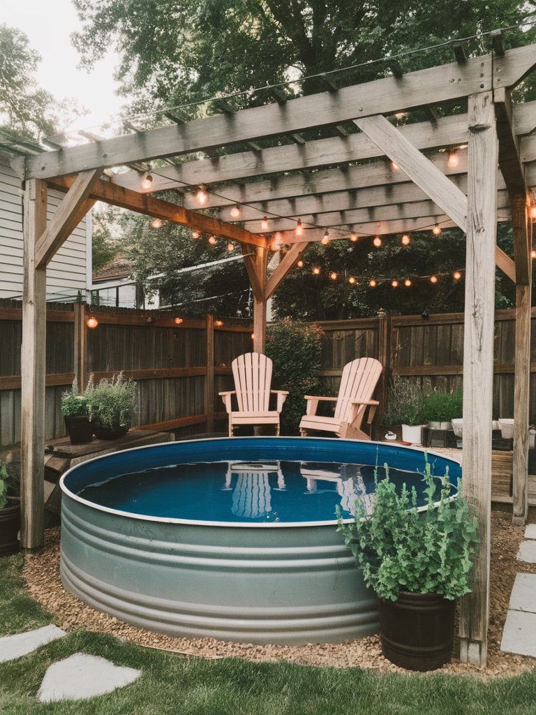 Party-ready stock tank pool