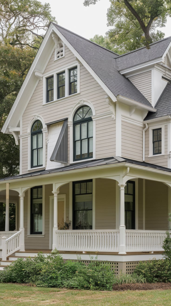 Farmhouse with spacious wrap-around porch