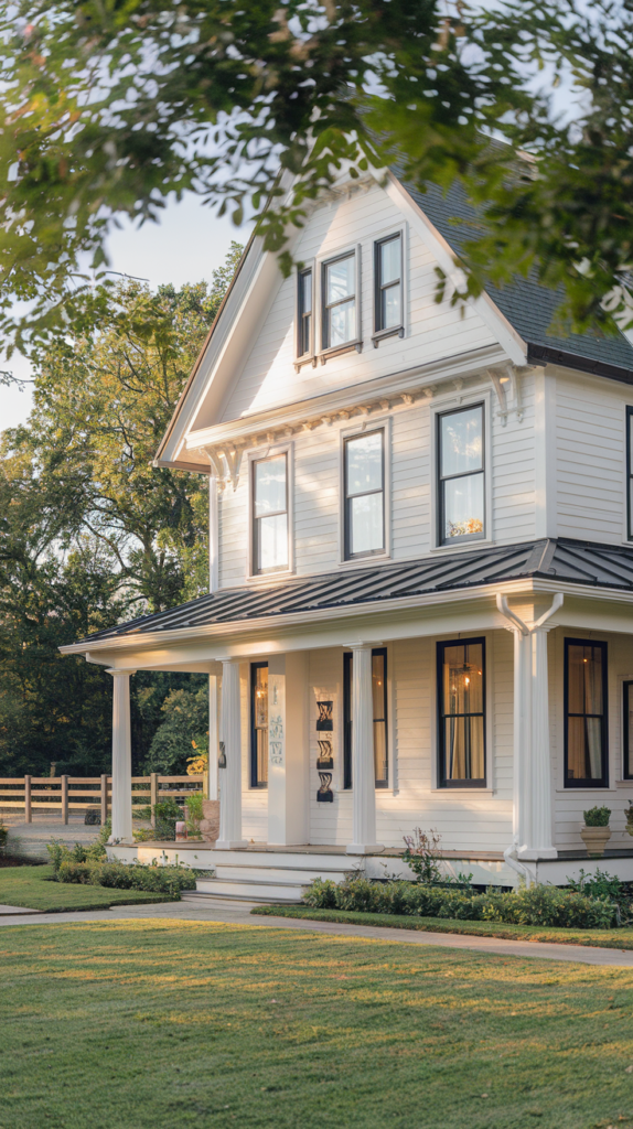 Beautiful farmhouse exterior
