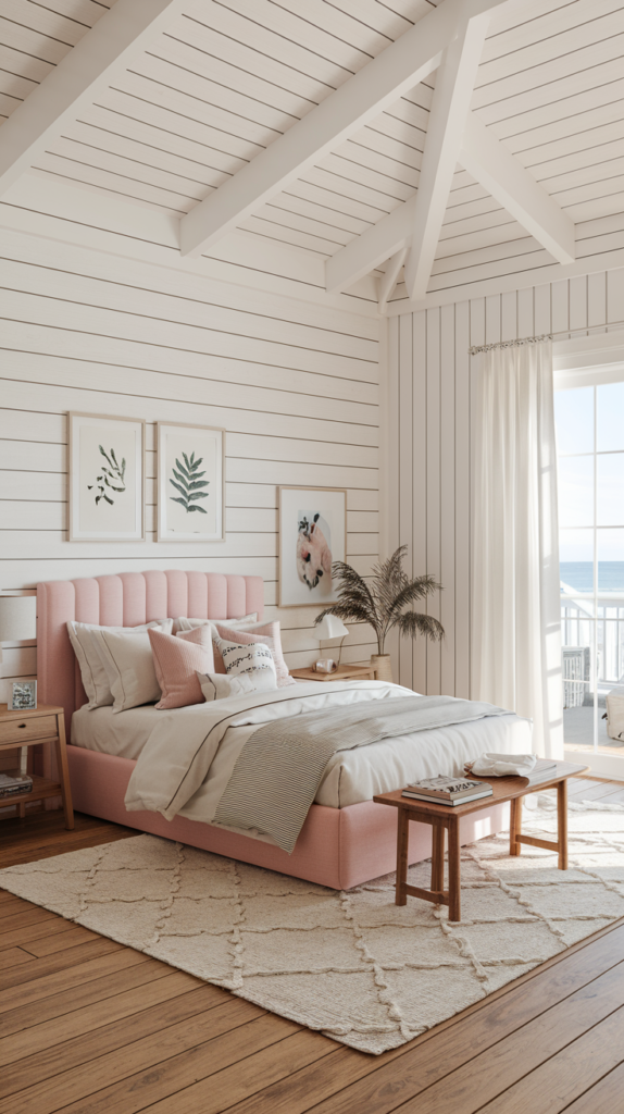 Large windows in beach house