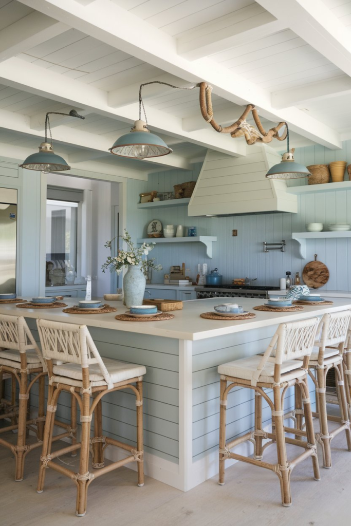 Coastal inspired tiles