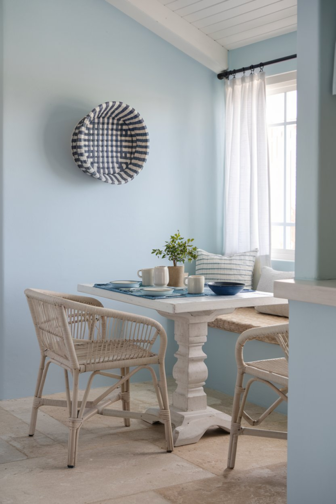 Rope accents in beach house