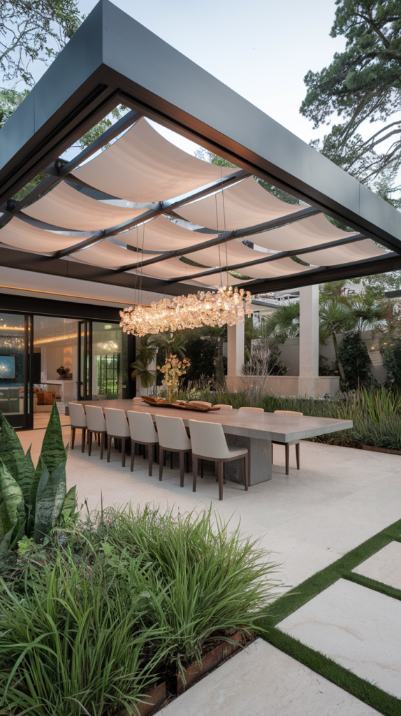 Concrete Outdoor Dining Table