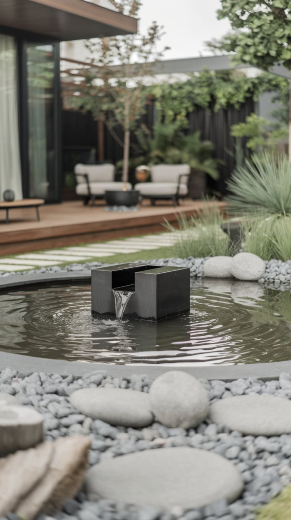 Koi fish swimming in pond